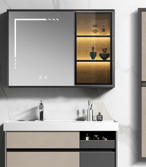 Καθρέπτης μπάνιου ELITE 90 Led Smoke Grey 90x14x70 εκ.