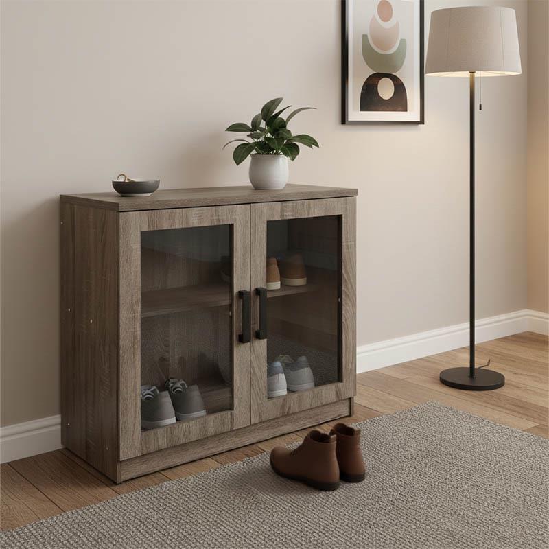 Παπουτσοθήκη - ντουλάπι Sapato σε oak απόχρωση 80x40x80εκ