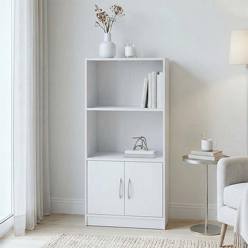 Βιβλιοθήκη Tekaro λευκή 60x30x120εκ Βιβλιοθήκη Tekaro λευκή 60x30x120εκ