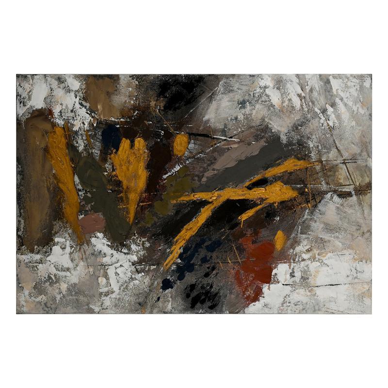Πίνακας σε καμβά FL4785 Fylliana Λευκό - Μπεζ χρώμα 80x120εκ