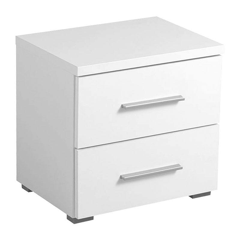 Κομοδίνο Uni NO2F Λευκό 44,5x33,5x43 εκ.